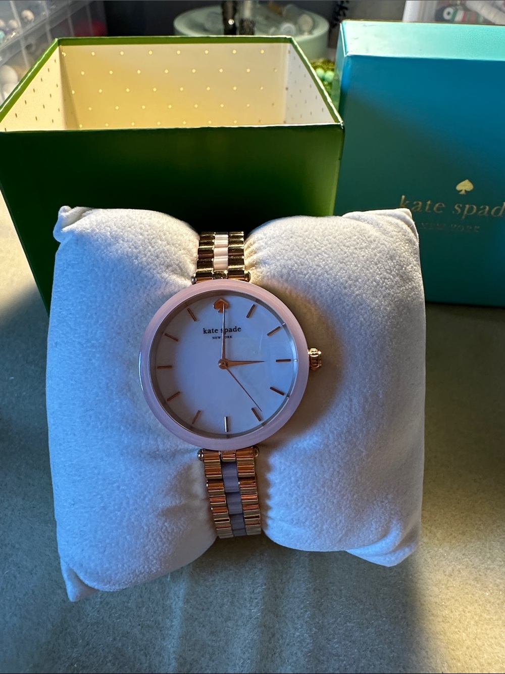 kate spade Rose Gold and Pink Accent Women's Watch
